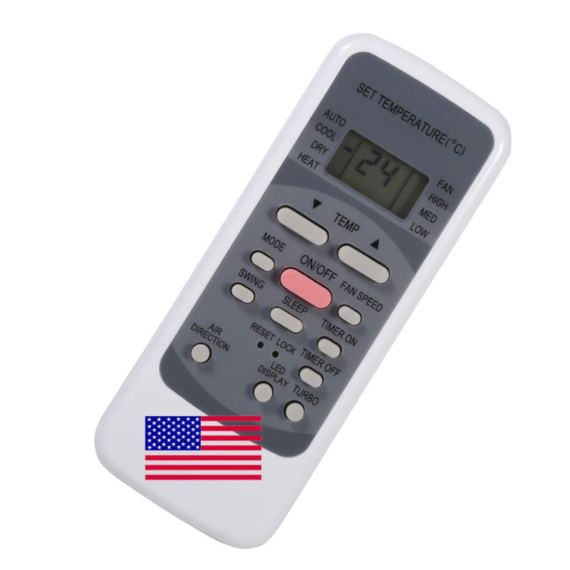 Replacement Remote Control for ECO AIR R51I4/BGE R51I4/BGCE R51I19/BGE R51I19/BGCE ECO940SD ECO1240SD ECO1840SD AC Air Conditioner